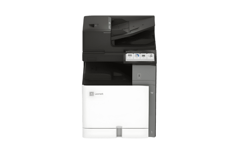 Stampante multifunzione CX833 vista frontale